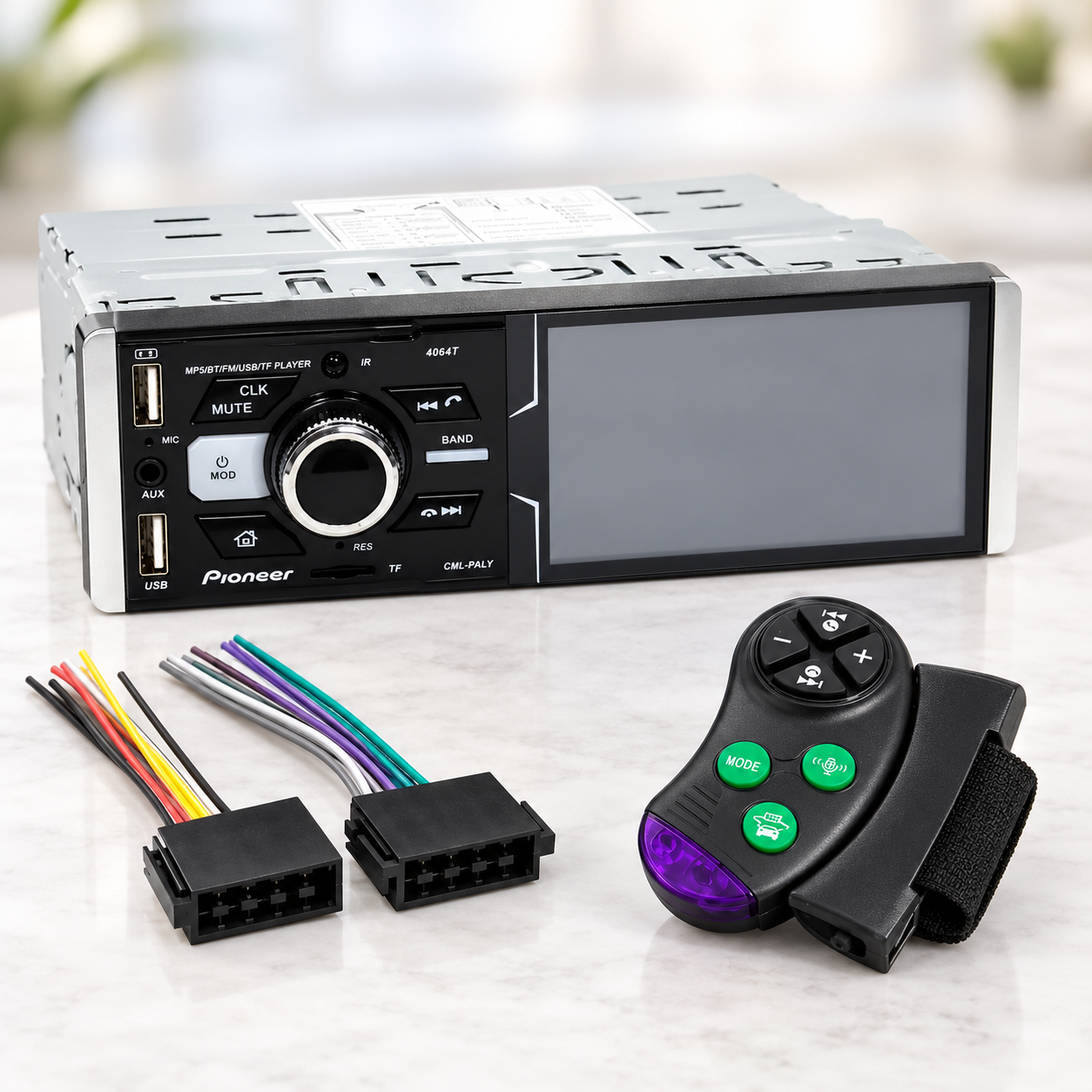 Автомагнітола MP5 4064T / Автомагнітола з екраном 4.1", 1DIN / Магнітофон в машину Bluetooth — фото 2