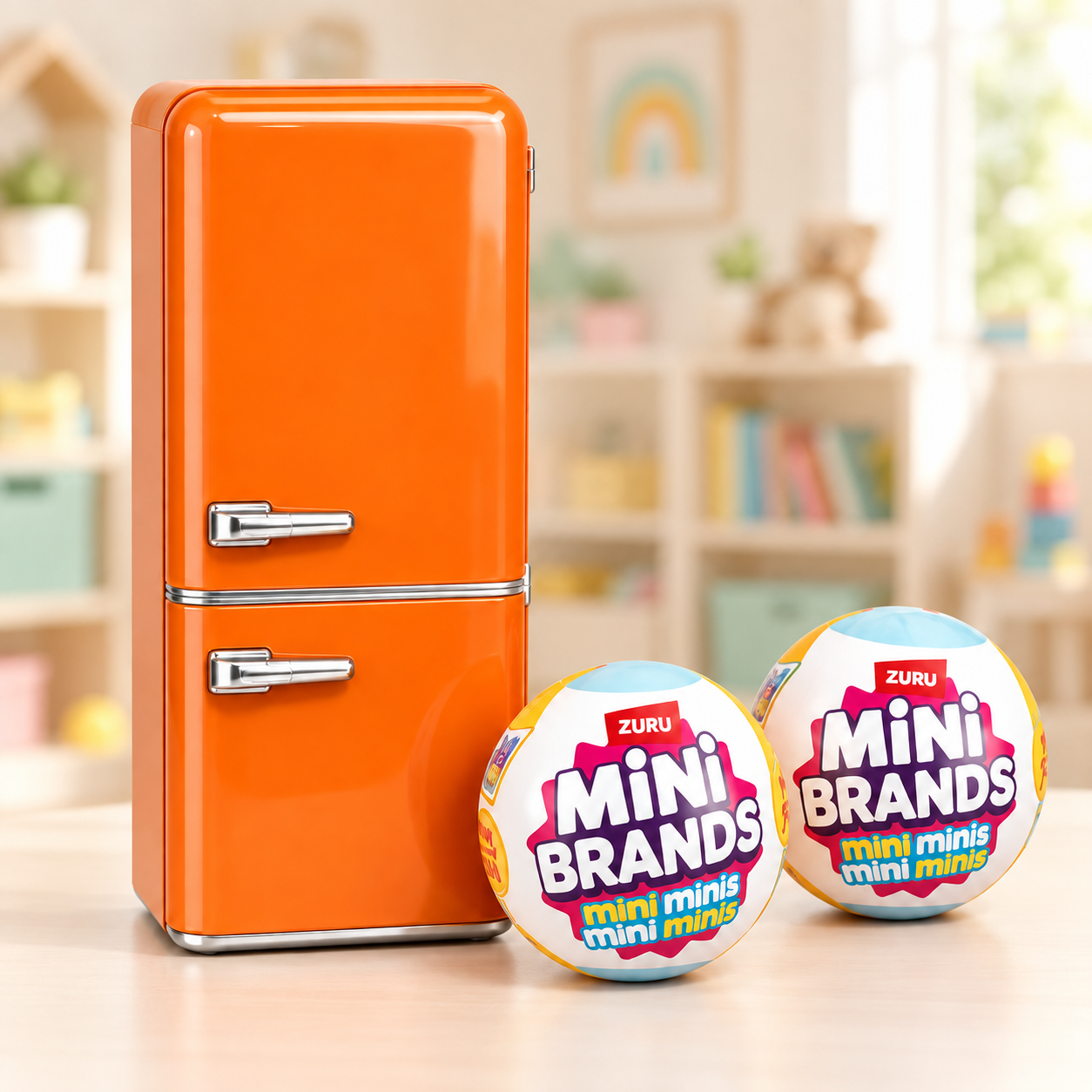 Ігровий набір з міні холодильником Mini Brands Fill the Fridge / Мініхолодильник + 2 кулі-сюрприз — фото 3