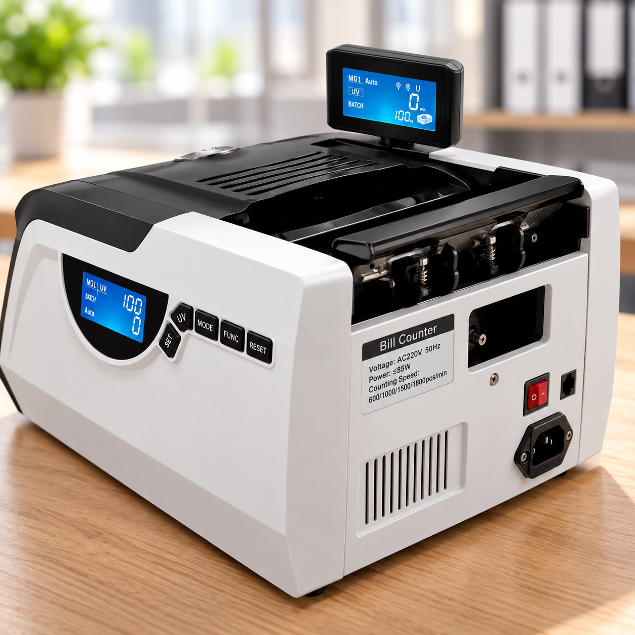 Рахункова машинка Bill Counter GR-6200 / Лічильник банкнот з детектором / Лічильник банкнот 220 В — фото 2