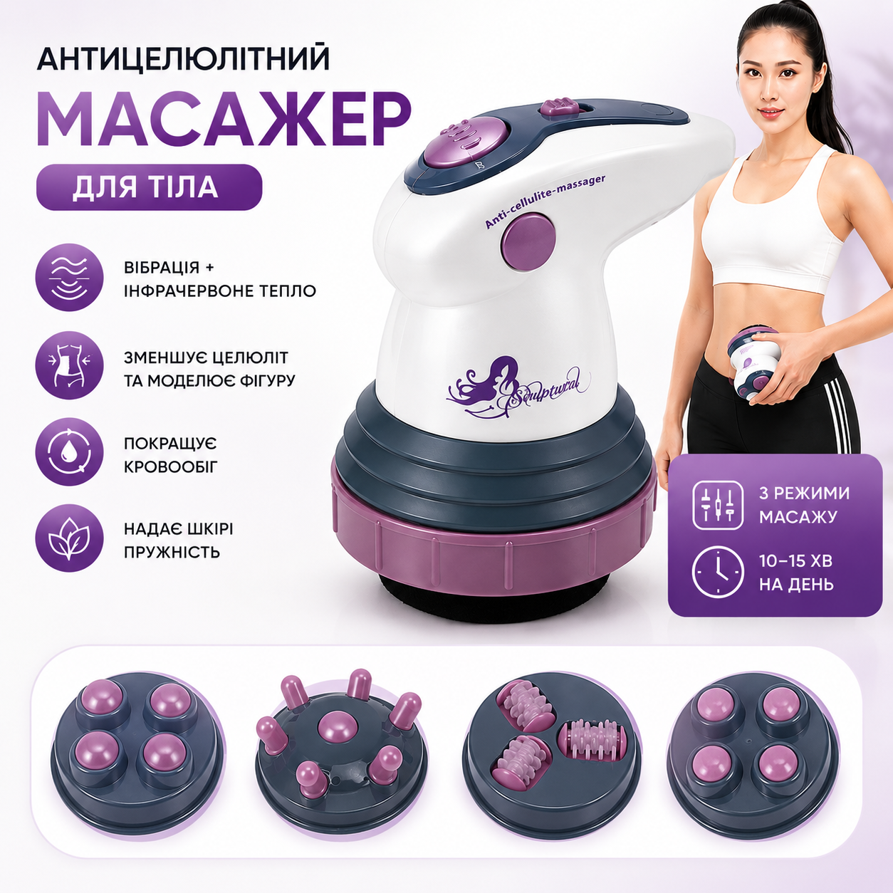 Масажер Sculptural Body Innovation MA-118/SH-118 (інфрачервоний, антицелюлітний) — фото 2