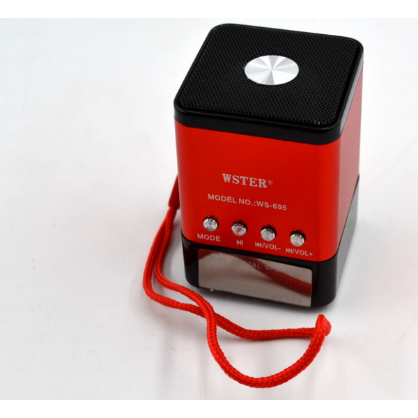 Портативна колонка WSTER WS-695 3 Вт з USB, microSD та FM-радіо — фото 4