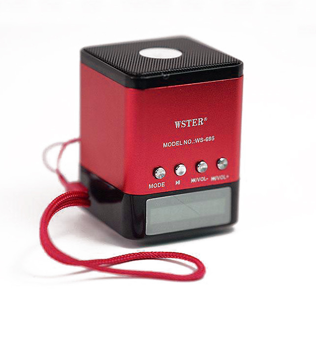 Портативна колонка WSTER WS-695 3 Вт з USB, microSD та FM-радіо — фото 2