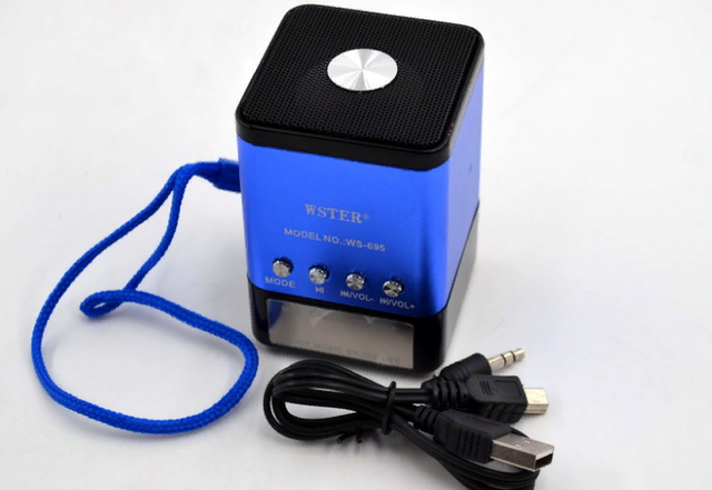 Портативна колонка WSTER WS-695 3 Вт з USB, microSD та FM-радіо — фото 5