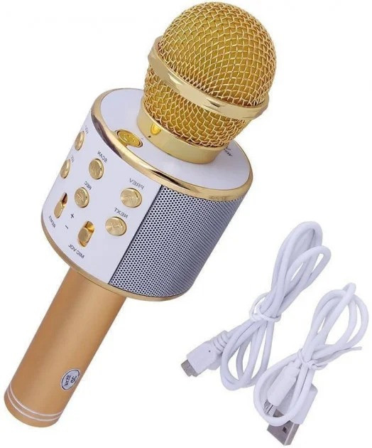 Бездротовий караоке мікрофон WSTER WS-858 з Bluetooth та вбудованою колонкою — фото 3