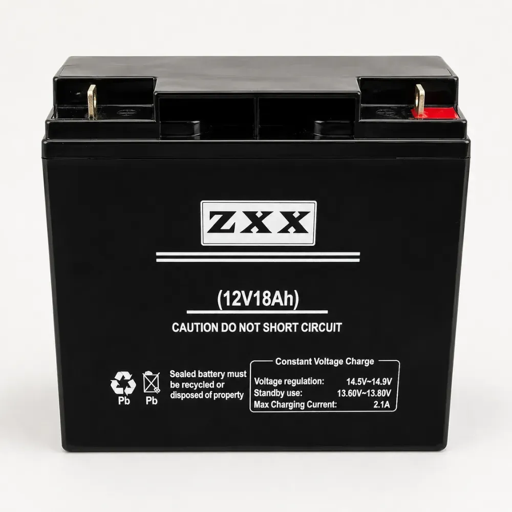 Герметичний свинцево-кислотний акумулятор ZXX 12 В, 18 А·год — фото 2